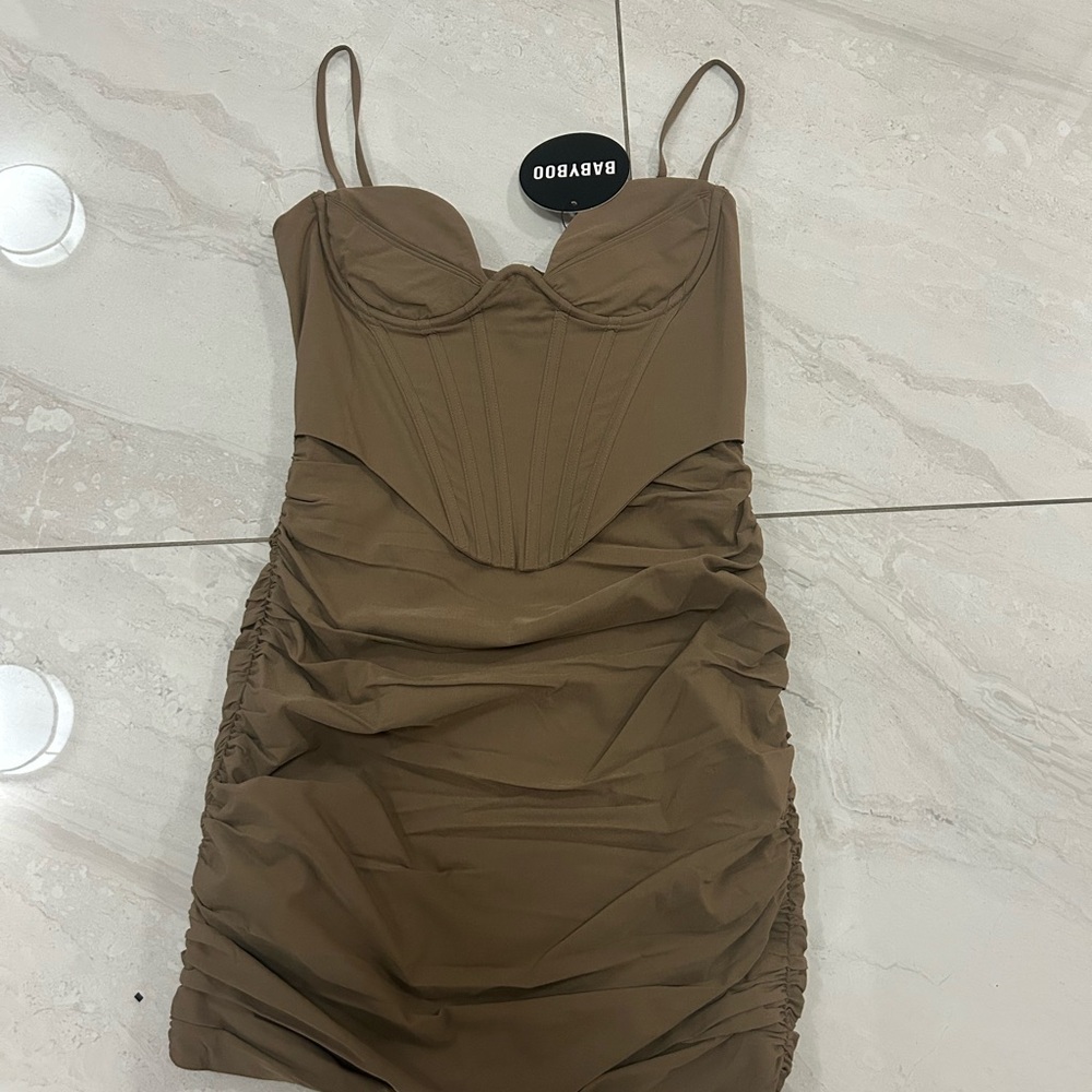 Nude Mini Dress Babyboo Nyla - Picture 4 of 6